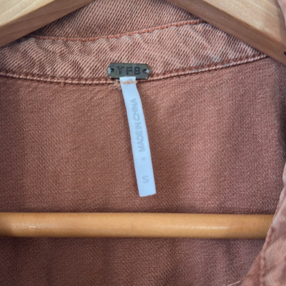 Young Fabulous & Broke Rust Brown Short Sleeve Utility Jumpsuit - Picture 4 of 11